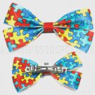 Autism Awareness Hair Bow