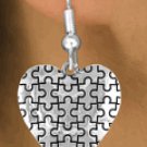 Autism Heart Earrings