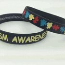 5 Pack Special Edition - Black Autism Silicone Bracelet