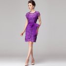 Heavy embroidery flower cultivating high-grade lace dress