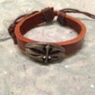 leather cross bracelet