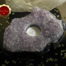 Large Raw Amethyst Altar Candle Holder