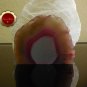 Pink Agate Slice Dyed Fuchsia Decorative Display Piece