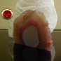 Pink Agate Slice Dyed Fuchsia Decorative Display Piece