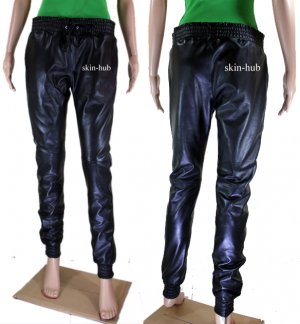 GENUINE INDIAN SHEEP LEATHER WOMENS SKINNY FIT EMILY SWEAT PANT SEXY LOOK WP05