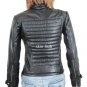 GENUINE SOFT INDIAN SHEEP LEATHER WOMENS KEN QUILTED PADDED BIKER JACKET W16