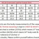 GENUINE INDIAN SHEEP NAPPA LEATHER MENS STYLISH SWEAT SHIRT LOOSE JACKET M124