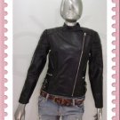 GENUINE SOFT INDIAN SHEEP NAPPA LEATHER HILLARY PADDED SHOULDER BIKER JACKET W03