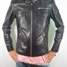 GENUINE INDIAN SOFT SHEEP NAPPA LEATHER MENS STYLISH REBEL BIKER JACKET M10