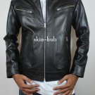 GENUINE INDIAN SHEEP NAPPA LEATHER MENS CLASSIC STYLE COLLEGE DUDE JACKET M84