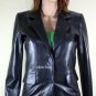 GENUINE SOFT SUPPLE INDIAN SHEEP LEATHER WOMENS CLASSIC TWO BUTTON BLAZER W78