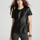 GENUINE SOFT INDIAN SHEEP NAPPA LEATHER WOMENS LOOSE DRESS CASUAL TUNIC TOP W97