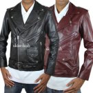 GENUINE INDIAN BUTTERSOFT SHEEP NAPPA LEATHER MENS CLASSIC BIKER JACKET M111