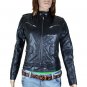 GENUINE SOFT INDIAN SHEEP NAPPA LEATHER WOMENS QUILTED NATASHA CLUB JACKET W90
