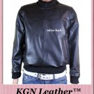 GENUINE INDIAN SHEEP NAPPA LEATHER MENS STYLISH SWEAT SHIRT LOOSE JACKET M124
