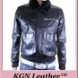 GENUINE INDIAN SHEEP NAPPA LEATHER FAUX FUR COLLAR G1 MILITARY BOMBER JACKET M86