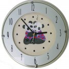Panda Slime Line Plastic Framed Wall Clock