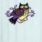 Embroidered Celtic Owl Tea Towel