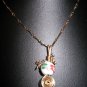 Wire Wrapped Porcelain Pendant