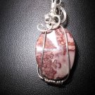 Wire Wrapped Semi-Precious Gemstone Pendant Necklace