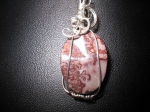 Wire Wrapped Semi-Precious Gemstone Pendant Necklace