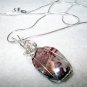 Wire Wrapped Semi-Precious Gemstone Pendant Necklace
