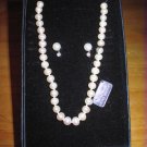 Genuine Freshwater Pearls & Earrings