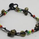 HANDMADE ANKLET BRASS JINGLE BELL COLOR BEAD LUCKY COIN HANDMADE ANKLET BRASS JINGLE BELL COLOR BEAD LUCKY COIN