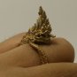 NAGA NAK SNAKE MEN BRASS RING THAI LIFE PROTECTION POWERFUL AMULET REAL TALISMAN