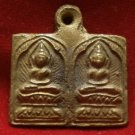 LP SUK DOUBLE BUDDHA MIRACLE THAI POWERFUL MAGIC BRASS COIN REAL AMULET PENDANT LP SUK DOUBLE BUDDHA MIRACLE THAI POWERFUL MAGIC BRASS COIN REAL AMULET PENDANT