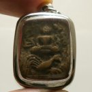 LP PARN LORD BUDDHA RIDE CHICKEN 5 TAILS THAI AMULET PENDANT LUCKY WEALTH MONEY