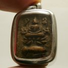 LP PARN RIDING THAI FIGHTING FISH BUDDHA AMULET LUCKY RICH PENDANT THAILAND GIFT