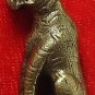 MAGIC SABER TOOTH TIGER LIFE PROTECTION THAI MINI BRASS AMULET THAILAND HOT GIFT