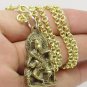 OHM GANESH GANESHA HINDU LORD OF SUCCESS GOD AMULET PENDANT GOLD PLATED NECKLACE