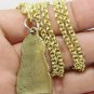 OHM GANESH GANESHA HINDU LORD OF SUCCESS GOD AMULET PENDANT GOLD PLATED NECKLACE