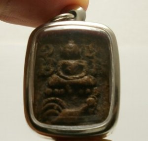 LP PARN RIDE CHICKEN 3 TAILS THAI BUDDHA AMULET RICH LUCKY PENDANT THAILAND GIFT