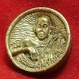 LP KOON BRASS COIN THAILAND FAMOUS MONK RICH MONEY MULTIPLY THAI BUDDHA AMULET