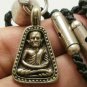 LP NGERN THAI BUDDHA AMULET WEALTH LUCKY RICH PENDANT ROPE NECKLACE SPECIAL GIFT