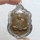 1975 LP TIM THAILAND FAMOUS MONK COIN THAI BUDDHA MAGIC REAL AMULET PENDANT RARE
