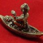 TINY KUMAN GUMAN THONG BOY RIDE BOAT CALL FOR MONEY & GOOD LUCK THAI REAL AMULET