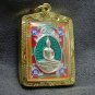 LP SOTORN GREEN THAILAND FAMOUS TEMPLE THAI BUDDHA AMULET GOLD PLATED PENDANT