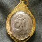 LORD GANESH GANESHA & OM OHM GOD SIGN HINDU THAI AMULET GIFT GOLD PLATED PENDANT