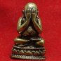 SANGKAJAI HAPPY BUDDHA PIDTA REAL BUDDHIST THAI AMULET RICH MONEY NICE RARE GIFT