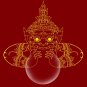 TINY RAHU OM MOON MINI BALL WEALTH LUCKY THAI MAGIC BLESSED AMULET THAILAND GIFT