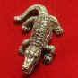 MAGIC MIRACLE YANT CROCODILE REAL THAI MINI AMULET WEALTH RICH LUCKY GAMBLE WIN
