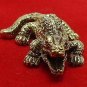 MAGIC MIRACLE YANT CROCODILE REAL THAI MINI AMULET WEALTH RICH LUCKY GAMBLE WIN