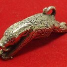 MIRACLE MAGIC BOAR WILD PIG WIN OBSTACLES THAI AMULET LUCKY TALISMAN HIP PENDANT
