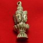 LORD BRAHMA TRIMURTI HINDU GOD DEITY BRASS AMULET PENDANT BLESSED FOR SUCCESS