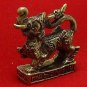 TINY KOTCHASRI ELEPHANT MIX LION THAI MINI BRASS AMULET LIFE PROTECTION TALISMAN