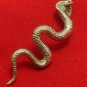 TINY KING COBRA SNAKE THAI BRASS AMULET LIFE PROTECTION REAL TALISMAN NICE GIFT